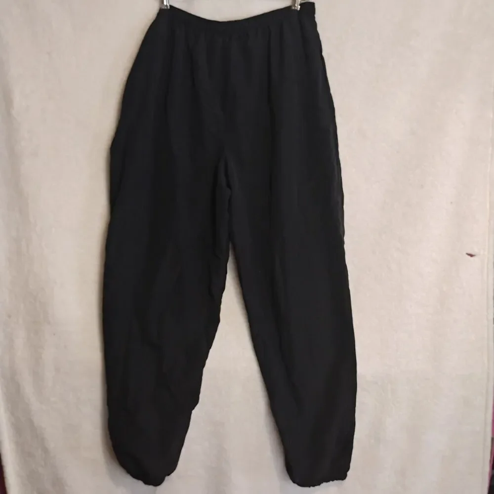US Military IPFU Physical Fitness Training Wind Breaker Pants XL Black Nylon 90s